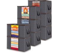 Sac Rangement Grande Boite Rangement Vetement Pliable Housse Rangement avec Poignées Renforcées Sac Demenagemen HOUSSE DE RANGEMENT