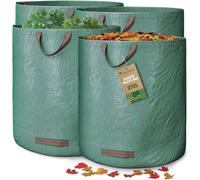 Sac réutilisable pour déchets de jardin d'une capacité de 272 litres, avec des poignées, résistant aux UV et imperméable