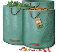 Sac réutilisable pour les déchets de jardin, avec poignées, d'une capacité de 272 litres, résistant aux UV et imperméable