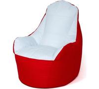 Sac Sako Boss pouf rouge et blanc XXL 140 x 90 cm