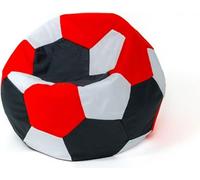 Sac Sako pouf boule blanc-noir-rouge XXL 140 cm