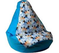 Sac Sako pouf poire bleu - Frozen XXL 140 x 100 cm