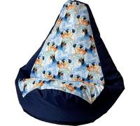 Sac Sako pouf poire bleu marine - Frozen XXL 140 x 100 cm