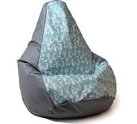 Sac Sako pouf Poire imprimé gris-lama XXL 140 x 100 cm