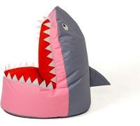 Sac Sako pouf Shark gris-rose XXL 100 x 60 cm