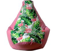 Sac Sako pouffe Imprimé poire rose-flamme XXL 140 x 100 cm