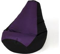 Sac Sako pouffe poire noir-violet XXL 140 x 100 cm