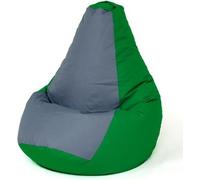 Sac Sako pouffe poire vert-gris XXL 140 x 100 cm