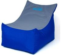 Sac Sako pouffe Tron bleu-gris XXL 140 x 90 cm