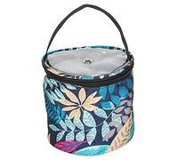 Sac seau de rangement imperméable en tissu Oxford cylindrique, boule de fil, aiguille, articles divers, pochette à outils pour tricot, crochet, artisanat, mères, grand-mères, 14,5 (Petit baril)