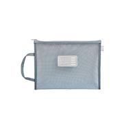 Sac Transparent À Double Couche Pour Dossiers A4, 1 Pièce, Pochette Pour Dossiers, Séries Simples, Bureau, Fermeture Éclair, Pochette Pour Dossiers, Cadeau Pour Étudiant, Fournitures Scolaires