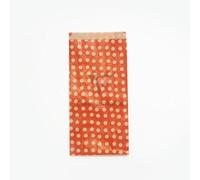 Sach.x50 poch. Kraft, MF pois fond rouge - Rouge