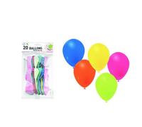Sachet 20 ballons neutres multicolores