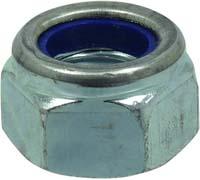 Sachet 5 ecrou hexagonal autofreine z blanc din 985 diam 16 - 2670205