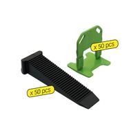 Sachet 50 croisillons 3 mm autonivelants + cales - MEJIX - 180099