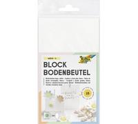 Sachet à fond plat en papier, 100 x 55 x 175 mm, blanc