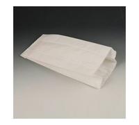 Sachet à soufflet en papier blanc 24 x 11 x 6 cm - Lot de 1000