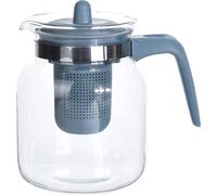 Sachet à thé en verre pour la préparation du thé et du café - Bocal de 1,5 litre avec filtre à thé