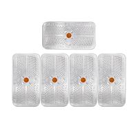 Sachet Anti Humidité Réutilisable 40g, 5 Pièces, Aluminium, Déshydratant | Billes Indicatrices Orange, Absorption Sûre de L'humidité, pour Appareils Électroniques et Caméras