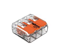 Sachet de 10 bornes 3 entrées série 221 - Wago