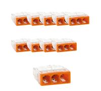 Sachet de 10 bornes 3 entrées série 2273 - Wago