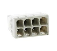 Wago – Borne à insertion directe Série 2273 – 8 entrées – 0,5–2,5 mm² – 450V 24A – Sachet 10
