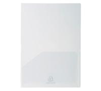 Sachet de 10 chemises double poche polypropylène souple 2/10e - A4 ou A3 - Cristal