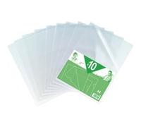 Chemise coin A4 polycarbonate grainé 12/100e incolore - Sachet de 10