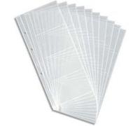 Sachet de 10 pochettes de 20 vues transparentes pour cartes de visite Visifx Centium 240901 G