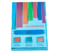 Sachet de 100 pochettes coin polypropylène grainé 12/100e - A4 - Couleurs assorties