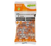 Sachet de 25 bornes 2 entrées en ligne S221