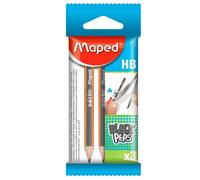Maped Crayons graphite Mini Black Peps HB – sous blister X3