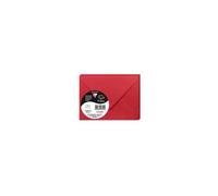 Sachet de 5 enveloppes Pollen 75x100 120g/m2 - Rouge groseille