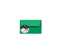 Sachet de 5 enveloppes Pollen 90x140, kraft 120g/m2 - Vert sapin