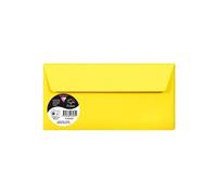 Sachet de 5 enveloppes Pollen DL 110x220 120g/m2 - jaune soleil