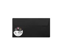 Sachet de 5 enveloppes Pollen DL 110x220 120g/m2 - Noir