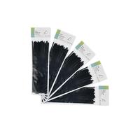 Sachet de 50 attaches noires en nylon 66, 7,6 x 550 mm, robustes et durables, idéales pour l'organisation et la fixation de câbles et objets.