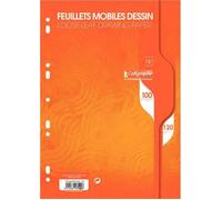Sachet de 50 feuilles perforées blanches unies A4 120 g CALLIGRAPHE