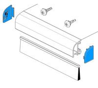 Sachet de 50 jeux d'embouts pour jet d'eau BILCOQ - Blanc ral 9016 - JEB17/23-L2-S