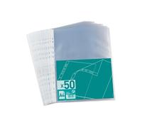 Sachet de 50 pochettes perforées A4