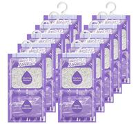 Sachet déshumidificateur suspendu - Lavande - 10 x 230 g - Pour placard et salle de bain