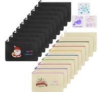 Sachet en plastique beige et noir, lot de 20, pour le bricolage, la peinture et les voyages