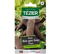 Sachet Graines - Tezier - Radis noir gros long d'hiver - Sachet légume petit modèle - (Mois de semis de 6 à 8)