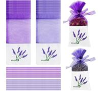 Sachet lavande vide - 30 pièces gaze violette - Sachet lavande armoire - Pochon lavande