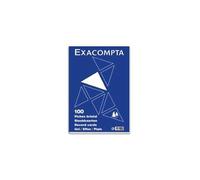 Sachet Sous Film De 100 Fiches Bristol Réglure 5x5 Format 21x29,7cm Exacompta