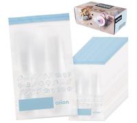Sachets à fermeture éclair - ORION - 20x12 cm - Lot de 25 - Fermeture étanche - Réutilisables - Compatibles congélateur