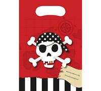 Sachets Anniversaire Carte Trésor Pirate x6 - Taille Unique
