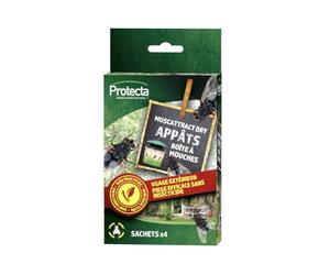 Sachets appâts boite à mouches x4