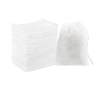 Sachets de Thé en Vrac,Petit Sachet Filtrant En Non-Tissé | 100 sachets d'pour thé en vrac | Pour cuisine, voyage, bureau, assaisonnement, soupe, bouillon d'os, mijotage,