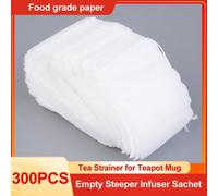Sachets De Thé Jetables En Tissu Noon Tissé, 300 Pièces, Filtres À Épices, Pour Infuseur À Thé, Avec Cordon Scellé À Chaud, De Qualité Alimentaire